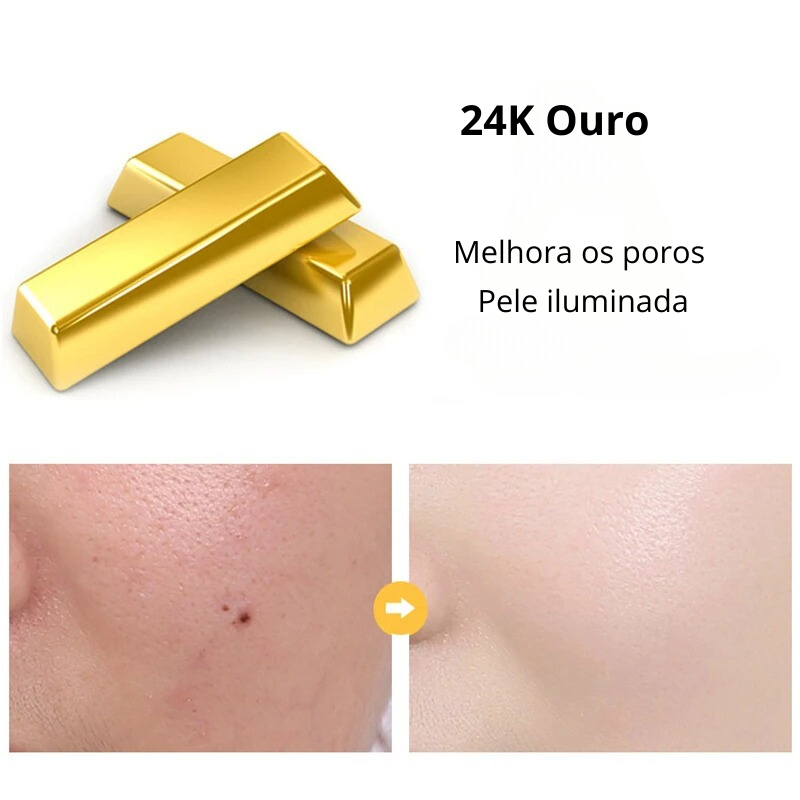 Sérum Ouro 24K Anti-envelhecimento com Ácido Hialurônico