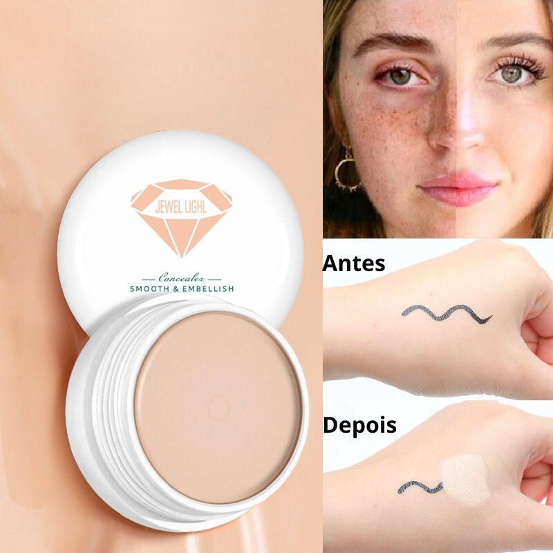 Alta Cobertura Corretivo Corrector Anti Escuro Círculo Freckle Impermeável