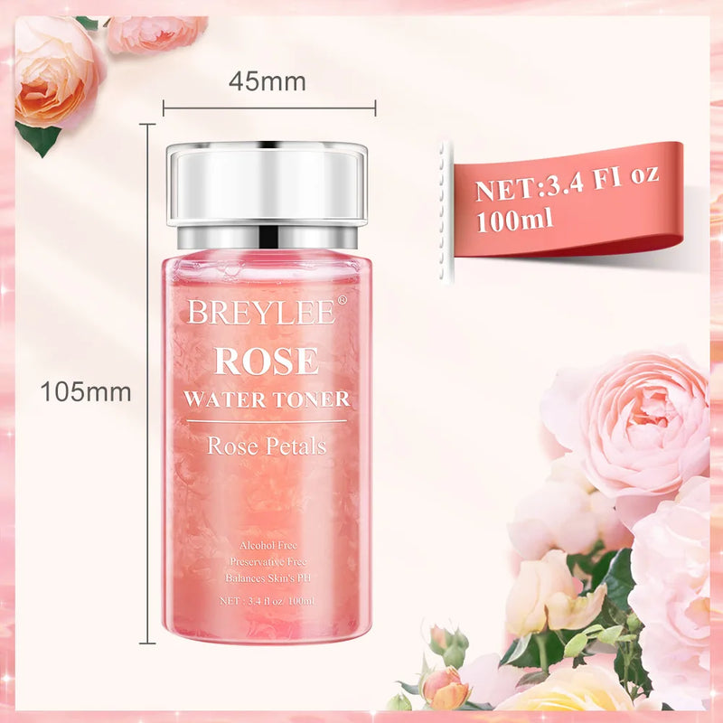 Essência de Rosas Suaves Tônico Facial Coreano BREYLEE 100ml