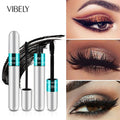 VIBELY Máscara de Cílios 4D Extensão de Volume de Rímel Impermeável Durável Alongamento Curling Grosso Black Lash