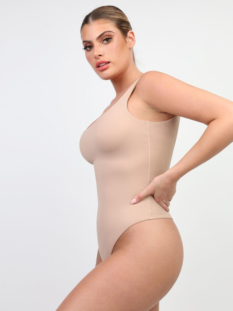 Body Suit Modelador Tanga Fio de Corte Alto - Spandex Premium